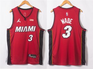 Miami Heat #3 Dwyane Wade 2020-21 Red Statement Swingman Jersey